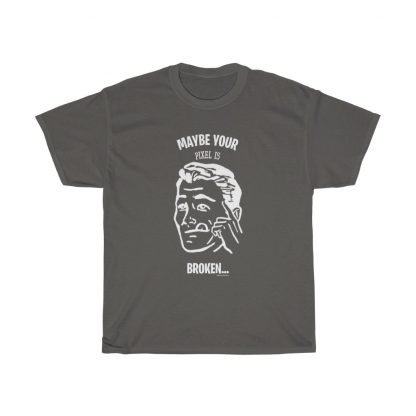 Broken Pixel Cotton Tee - Image 3