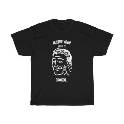 Broken Pixel Cotton Tee - Image 2