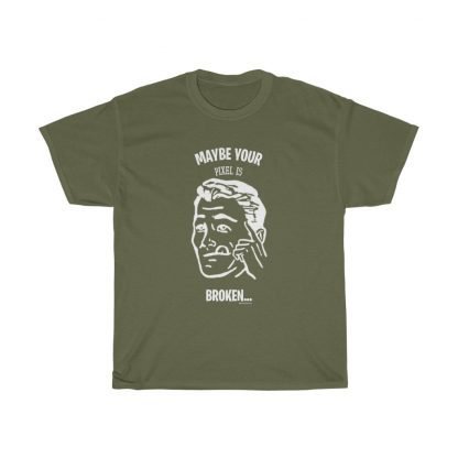 Broken Pixel Cotton Tee - Image 4
